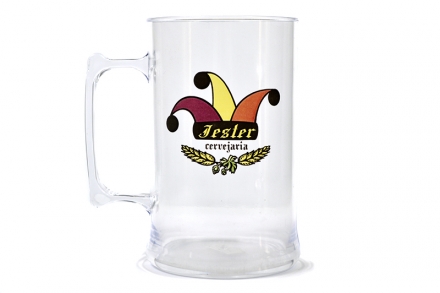 Caneca para brindes de acrlico capacidade: 500 ml