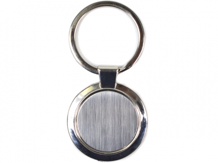 Chaveiro de metal redondo com argola