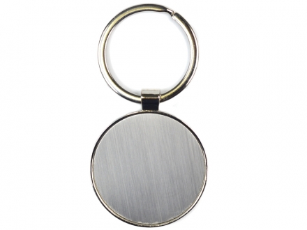 Chaveiro inox redondo com argola