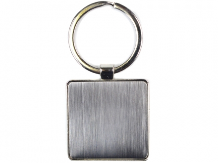 Chaveiro de metal quadrado com argora