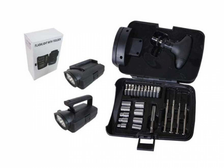 Kit ferramenta promocional com lanterna