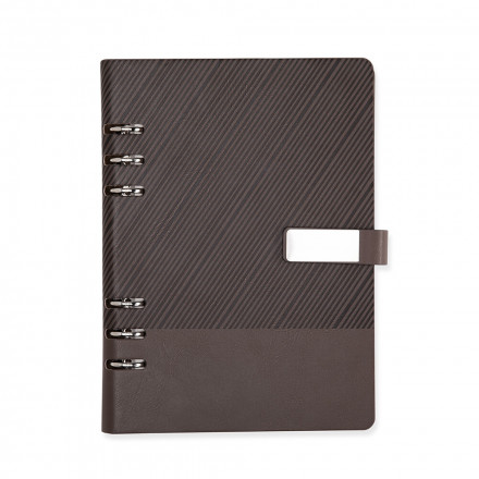 Caderno Personalizado Fich�rio Couro Sint�tico 23,2x17,9 - Confira aqui o melhor pre�o! | A7 Brindes