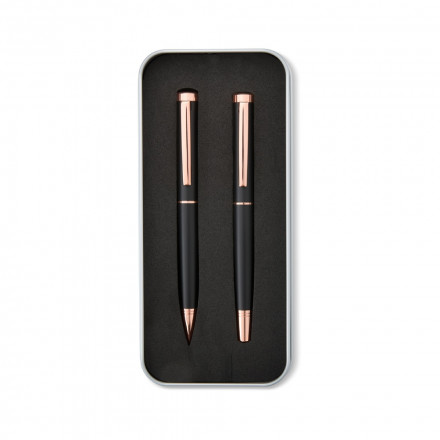 Kit Personalizado de Canetas Esfero e Roller em Metal - Confira aqui o melhor pre�o! | A7 Brindes