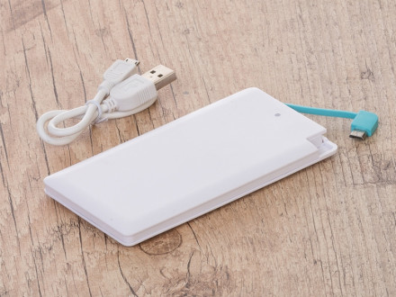 Power Bank Personalizado Formato Cart�o - Confira aqui o melhor pre�o! | A7 Brindes