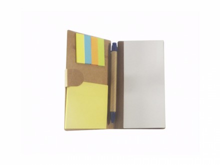 Porta bloco personalizado ecol�gico Acompanha caneta e post-it