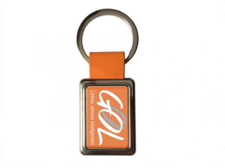 Chaveiro Personalizado de Metal para Brindes 143170 Laranja - Confira aqui o melhor pre�o! | A7 Brindes