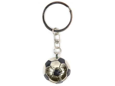 Chaveiro promocional bola de futebol em inox