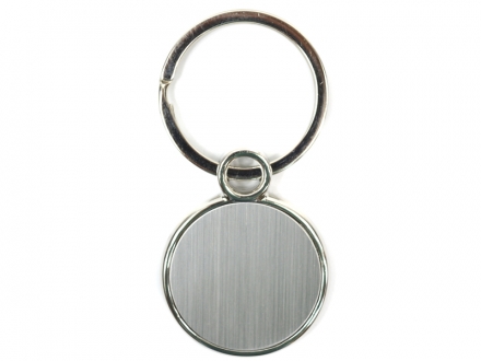 Chaveiro em inox redondo com argola especial