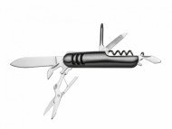 Canivete de metal com 7 funções e detalhe emborrachad