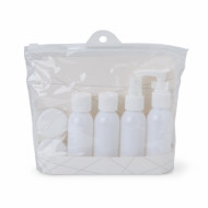 Kit Viagem Personalizado Plástico 6 Peças Kit Viagem Personalizado Plástico 6 Peças - Confira aqui o melhor preço! | A7 Brindes