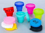 Copo Personalizado Retrtil de Silicone 150ml - Confira aqui o melhor preo! | A7 Brindes