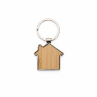 Chaveiro Casa Personalizado Metal e Bambu - Confira aqui o melhor preo! | A7 Brindes