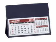 Calendrio para brindes de mesa em PVC Tamanho Grande