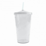 Copo Personalizado com Canudo 550ml - Confira aqui o melhor preo! | A7 Brindes