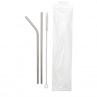 Kit Canudos Personalizados e Escova de Limpeza - Confira aqui o melhor preo! | A7 Brindes