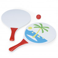 Kit Frescobol Personalizado MDF - Confira aqui o melhor pre�o! | A7 Brindes