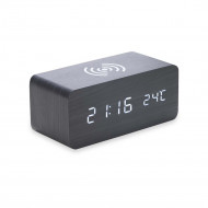 Relógio Personalizado de Madeira com Carregamento por Indução Relógio Personalizado de Madeira com Carregamento por Indução - Confira aqui o melhor preço! | A7 Brindes