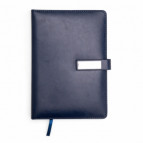 Caderneta Personalizada em Couro Sint�tico com Fecho Magn�tico 21x15,5 - Confira aqui o melhor pre�o! | A7 Brindes