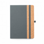 Caderno Personalizado A5 com Capa Dura em Cortia e PU - Confira aqui o melhor preo! | A7 Brindes