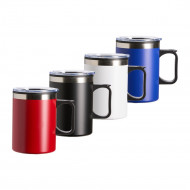 Caneca Personalizada Plstica com Inox 375ml - Confira aqui o melhor preo! | A7 Brindes