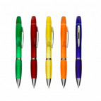 Caneta Personalizada Pl�stica com Marca-Texto - Confira aqui o melhor pre�o! | A7 Brindes