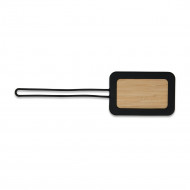 Identificador de Bagagem Personalizado de Bambu e Silicone - Confira aqui o melhor preo! | A7 Brindes