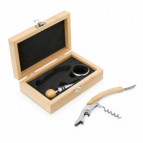 Kit Vinho Personalizado Bambu 3 Peças Kit Vinho Personalizado Bambu 3 Peças - Confira aqui o melhor preço! | A7 Brindes