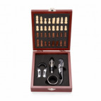 Kit Vinho Personalizado Xadrez 4 Peças X19125 Kit Vinho Personalizado Xadrez 4 Peças X19125 - Confira aqui o melhor preço! | A7 Brindes