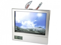 Relógio Porta Caneta e Retrato Foto 12x9cm para Brindes Relógio para brindes com porta retrato e porta caneta Tamanho da foto: 12x9 cm.