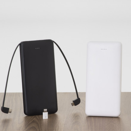 Power Bank Personalizado 10.000mAh com Indicador LED Power Bank 10.000mAh com Indicador LED