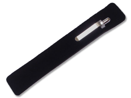Capinha de veludo para 1 caneta personalizada