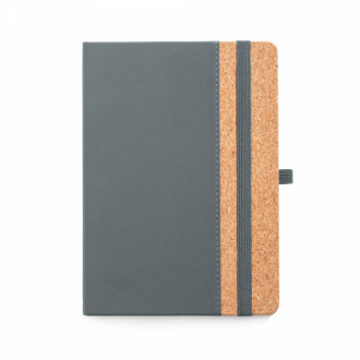 Caderno Personalizado A5 com Capa Dura em Cortia e PU - Confira aqui o melhor preo! | A7 Brindes
