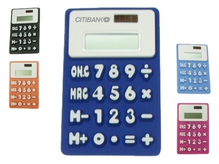 Calculadora pl�stica para brindes de mesa
