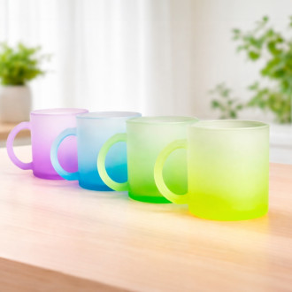 Caneca Personalizada de Vidro Degrad� 350ml - Confira aqui o melhor pre�o! | A7 Brindes