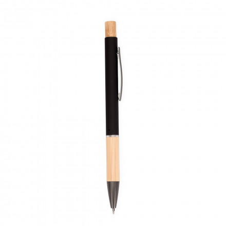 Caneta Personalizada Metal com Detalhe Bambu - Confira aqui o melhor preo! | A7 Brindes