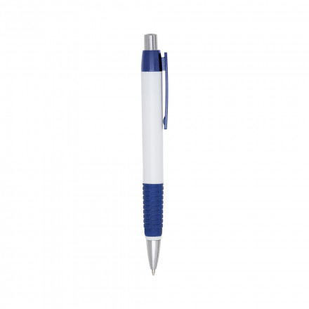 Caneta personalizada pl�stica com borrachinha em diversas cores