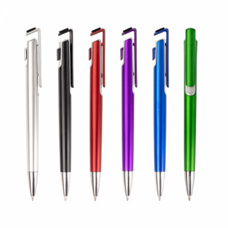 Caneta Personalizada Pl�stica com Suporte para Celular - Confira aqui o melhor pre�o! | A7 Brindes