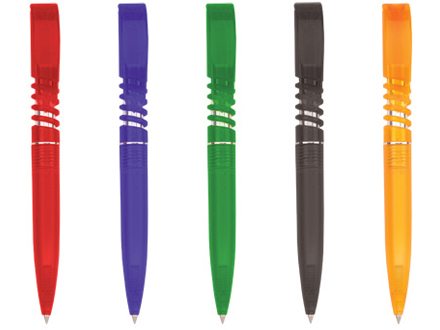Caneta personalizada pl�stica em diversas cores