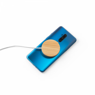 Carregador Peronalizado Magntico Wireless Super Rpido em Bambu 15W - Confira aqui o melhor preo! | A7 Brindes