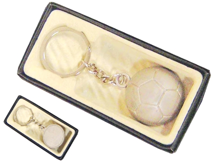 Chaveiro em formato de bola de futebol de metal para Copa do Mundo