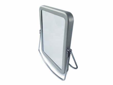 Espelho de Aluminio de Mesa Duplo com Lente de Aumento para Brindes - Confira aqui o melhor preo! | A7 Brindes