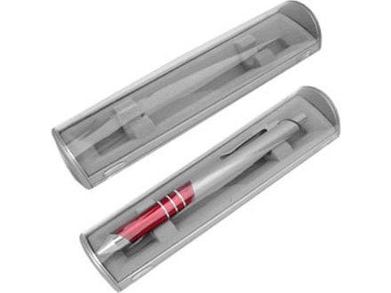 Estojo transparente para 1 caneta promocional Caneta n�o inclusa