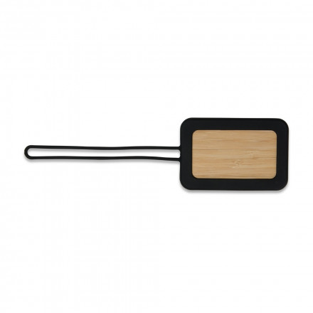 Identificador de Bagagem Personalizado de Bambu e Silicone - Confira aqui o melhor preo! | A7 Brindes