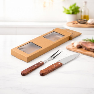 Kit Churrasco Personalizado 2 Pe�as X19175 - Confira aqui o melhor pre�o! | A7 Brindes