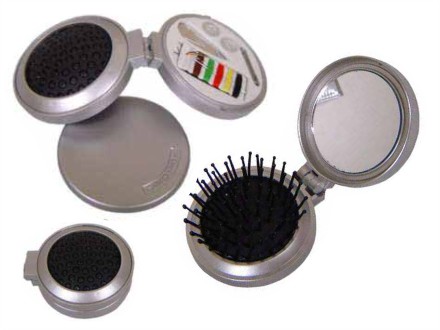 Kit costura personalizado com escova e espelho