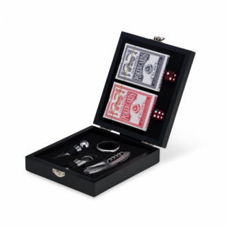 Kit Vinho Personalizado com Jogo de Baralho - Confira aqui o melhor preo! | A7 Brindes