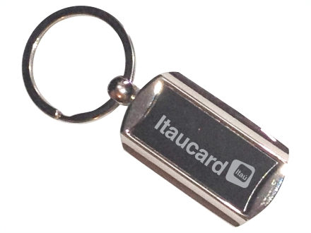 Chaveiro de metal espelhado. (Somente 40 p�as em estoque)