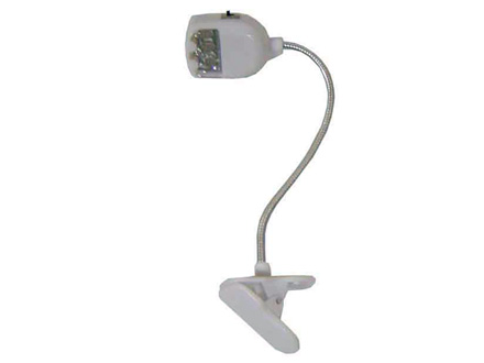 Mini lumin�ria promocional com aste flex�vel para leitura