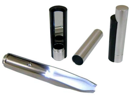 Pina para brindes com luz, espelho e embalagem de metal