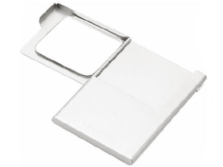 Porta cart�o para brindes de metal com espelho